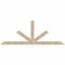 Ekena Millwork Saratoga Smooth Timber Gable Bracket, Douglas Fir, 108"W x 40"H x 1 1/2"D x 5 1/2"F, 9/12 Pitch GBW108X40X0206SAR00SDF - alternate 1